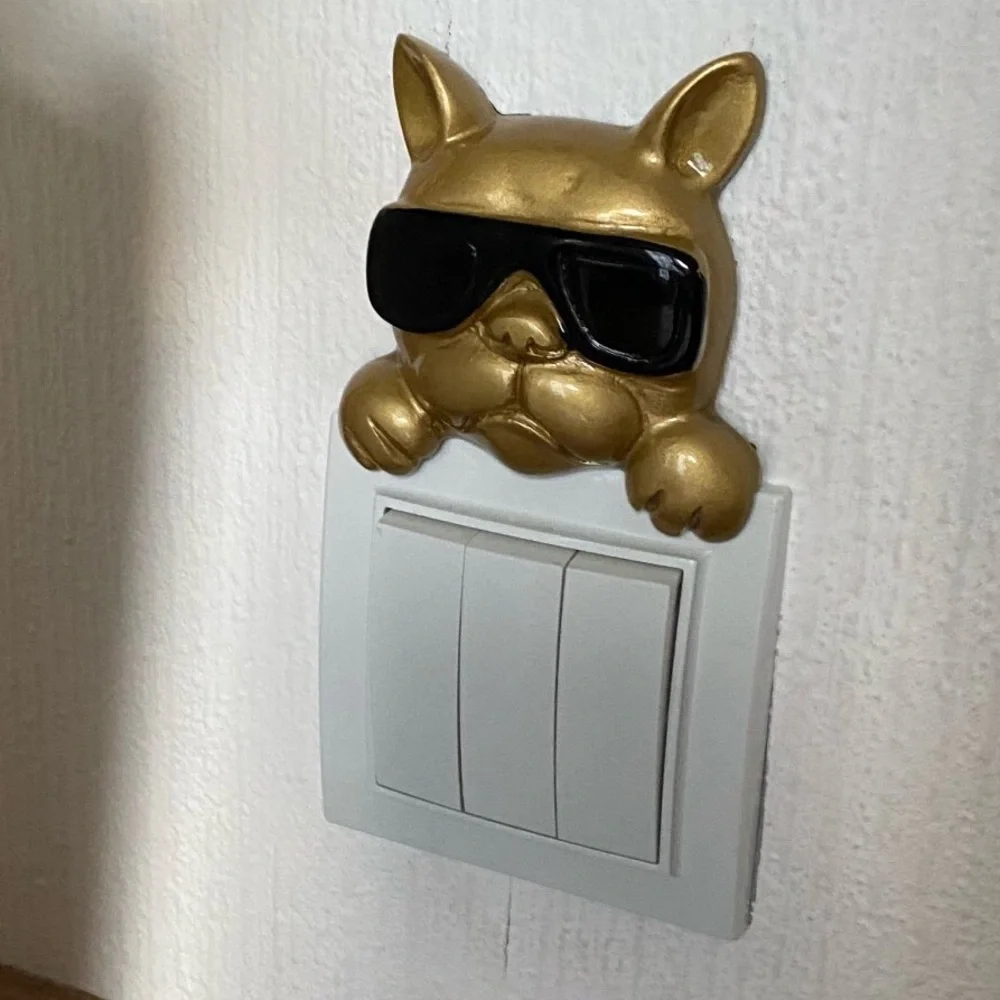 French bulldog sculpture wall stick on art - Picture 1 of 3